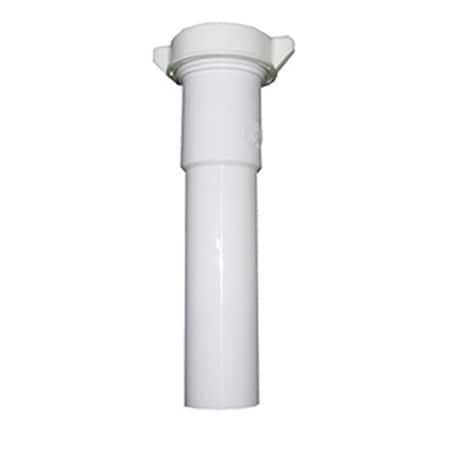 Larsen Supply Co 03-4321 6 in. PVC Lavatory-Kitchen Drain Extension Tube - White 661163